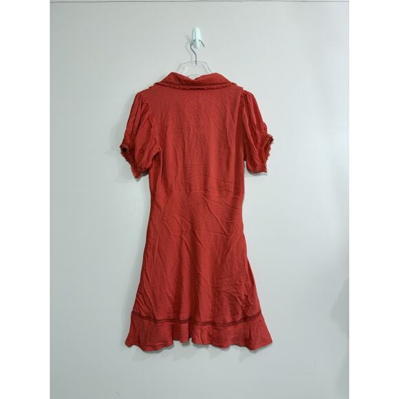 Free People Warm Glow Mini Dress In Cherry Crush Size Medium - Picture 4 of 7